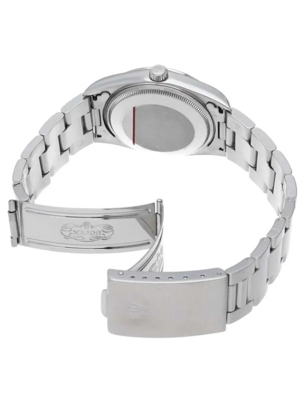Rolex Air King SS Watch Blue Polished